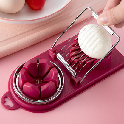 Stainless Steel Multifunctional Egg & Luncheon Meat Slicer by HitMyNeed