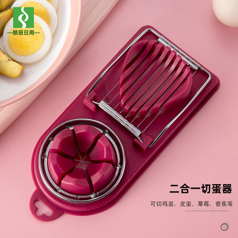 Stainless Steel Multifunctional Egg & Luncheon Meat Slicer by HitMyNeed