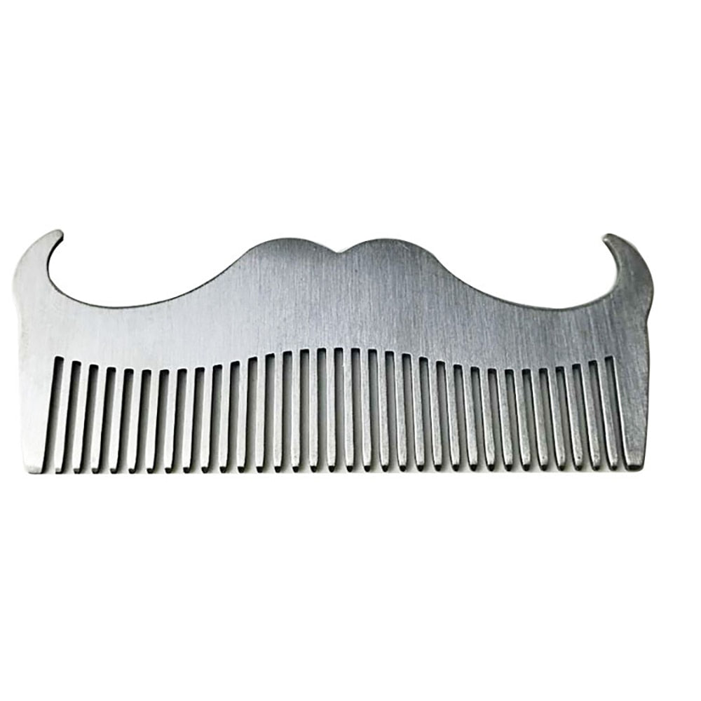 Stainless Steel Mustache & Beard Grooming Comb by HitMyNeed