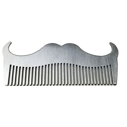 Stainless Steel Mustache & Beard Grooming Comb by HitMyNeed