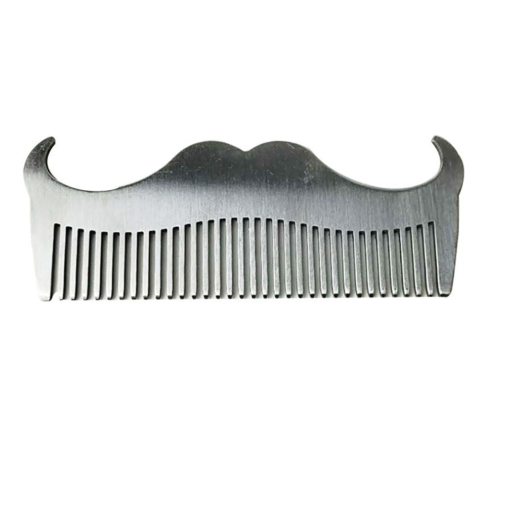 Stainless Steel Mustache & Beard Grooming Comb by HitMyNeed