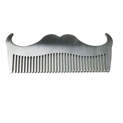Stainless Steel Mustache & Beard Grooming Comb by HitMyNeed
