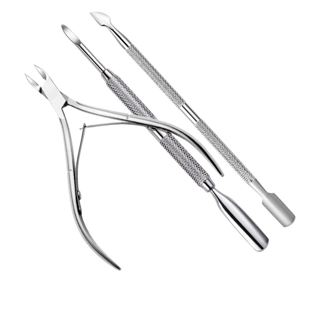 Stainless Steel Nail Care Tool Set (3 Pieces) by HitMyNeed