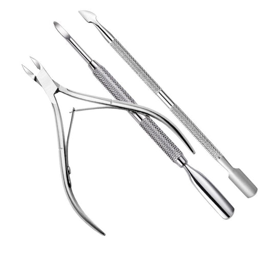 Stainless Steel Nail Care Tool Set (3 Pieces) by HitMyNeed