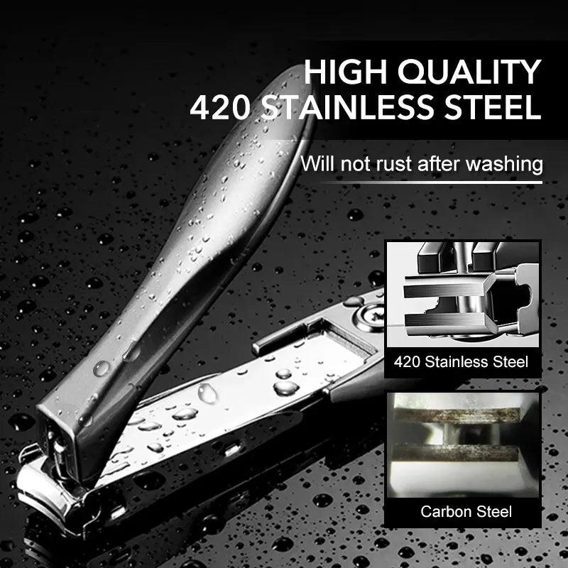 Stainless Steel Nail Clippers for Fingernails & Toenails by HitMyNeed