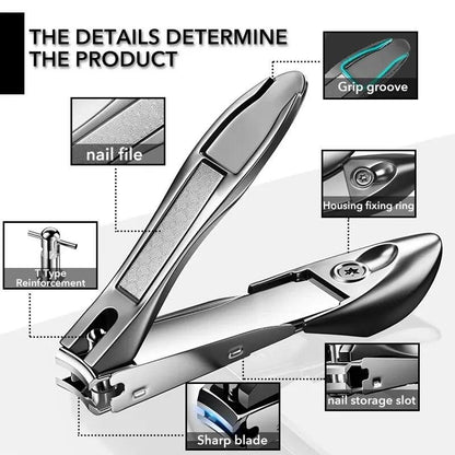 Stainless Steel Nail Clippers for Fingernails & Toenails by HitMyNeed