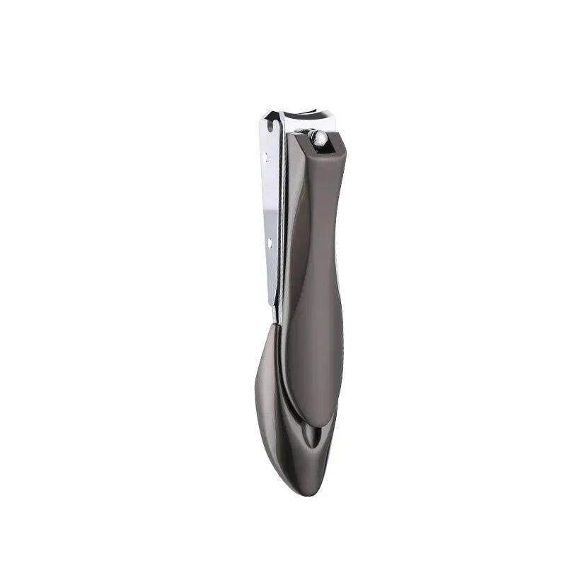 Stainless Steel Nail Clippers for Fingernails & Toenails black by HitMyNeed