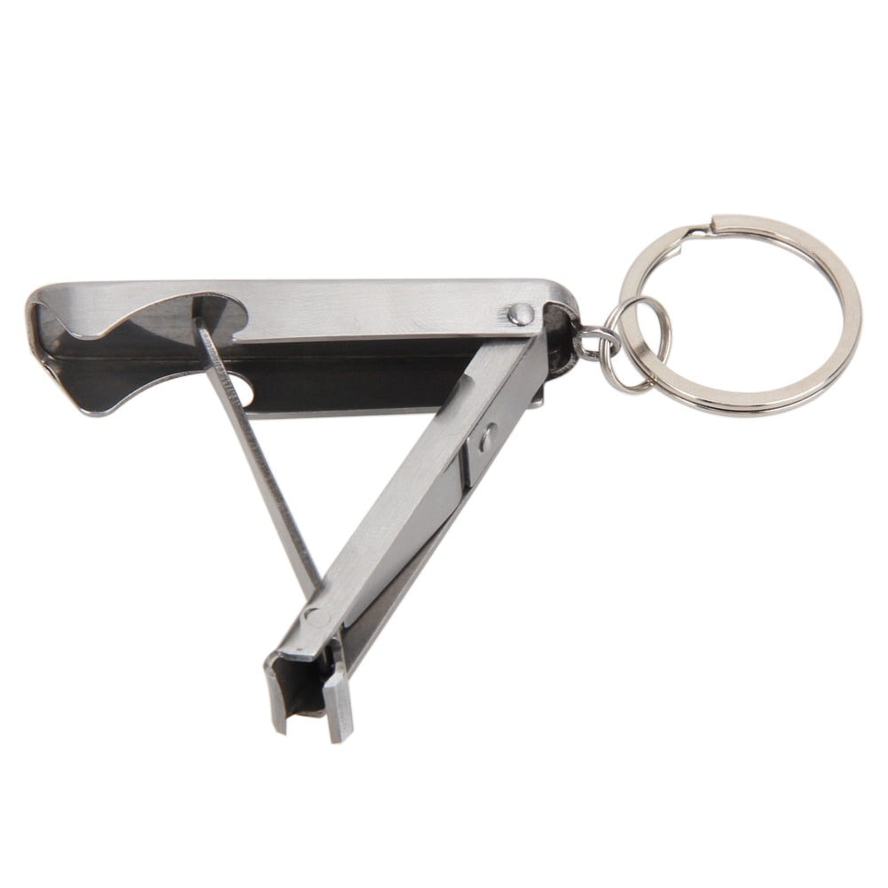 Stainless Steel Nail Cutter Bottle Opener Keychain by HitMyNeed
