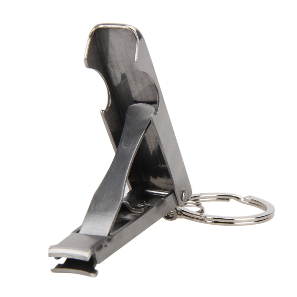 Stainless Steel Nail Cutter Bottle Opener Keychain by HitMyNeed