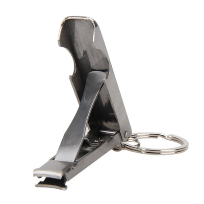 Stainless Steel Nail Cutter Bottle Opener Keychain by HitMyNeed