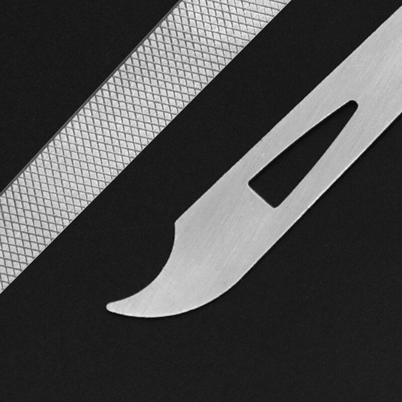 Stainless Steel Nail File with Dual-Use Tip by HitMyNeed