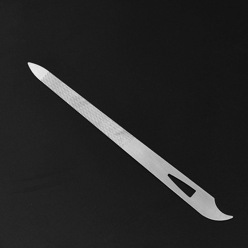 Stainless Steel Nail File with Dual-Use Tip by HitMyNeed