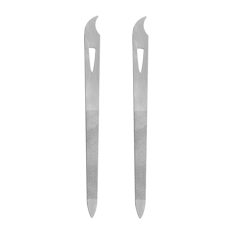 Stainless Steel Nail File with Dual-Use Tip by HitMyNeed