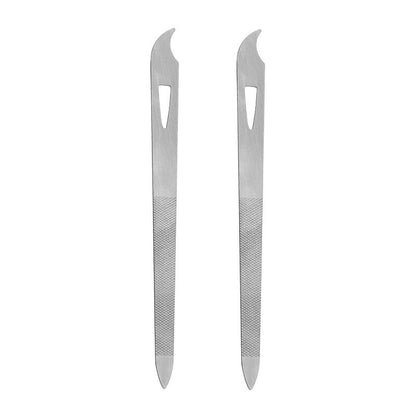 Stainless Steel Nail File with Dual-Use Tip by HitMyNeed