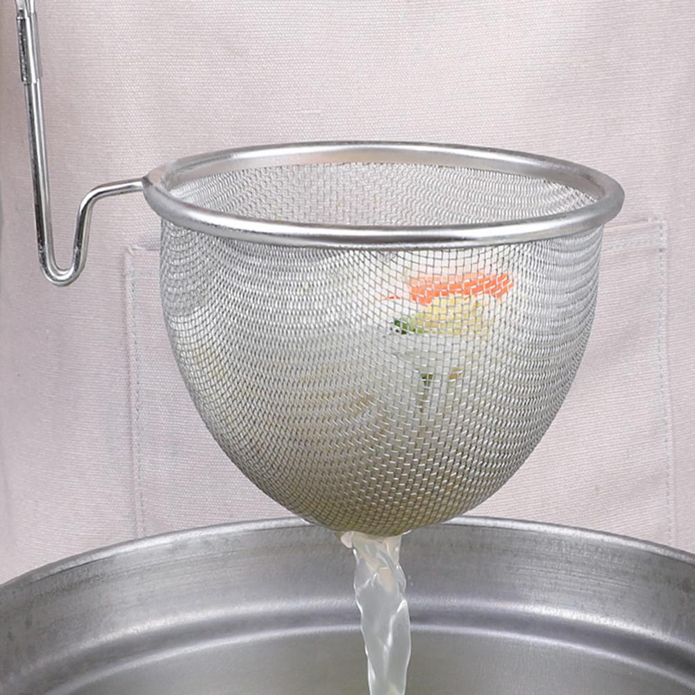 Stainless Steel Noodle Strainer Basket with Handle by HitMyNeed
