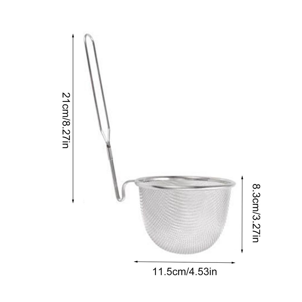 Stainless Steel Noodle Strainer Basket with Handle by HitMyNeed