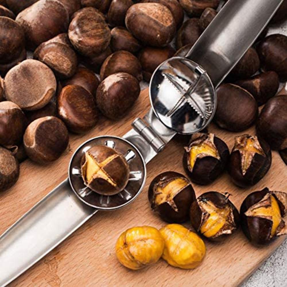Stainless Steel Nut Opener with Non-Slip Handle by HitMyNeed