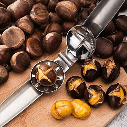 Stainless Steel Nut Opener with Non-Slip Handle by HitMyNeed