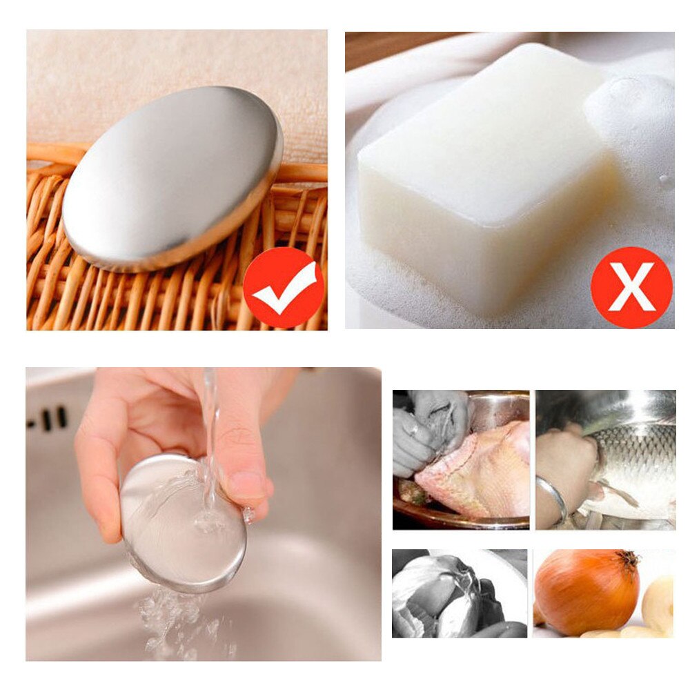 Stainless Steel Odor Remover Soap Bar by HitMyNeed