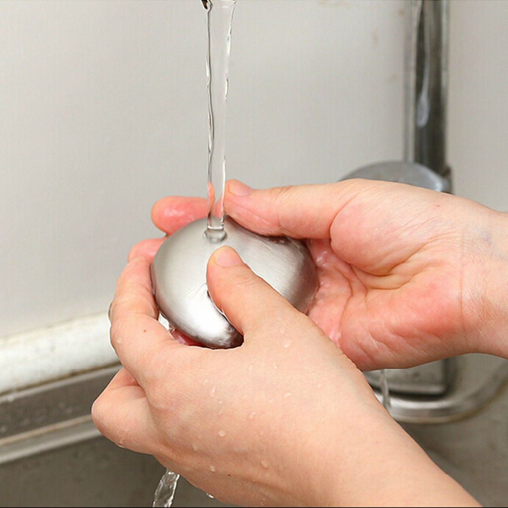 Stainless Steel Odor-Removing Soap Bar by HitMyNeed