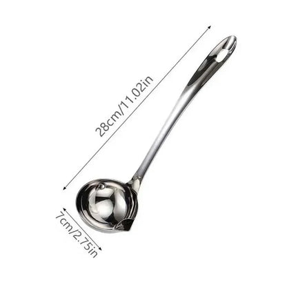 Stainless Steel Oil Skimmer & Colander Spoon 28cm by HitMyNeed
