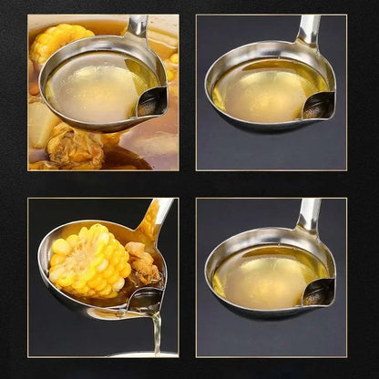 Stainless Steel Oil Skimmer & Colander Spoon 28cm by HitMyNeed