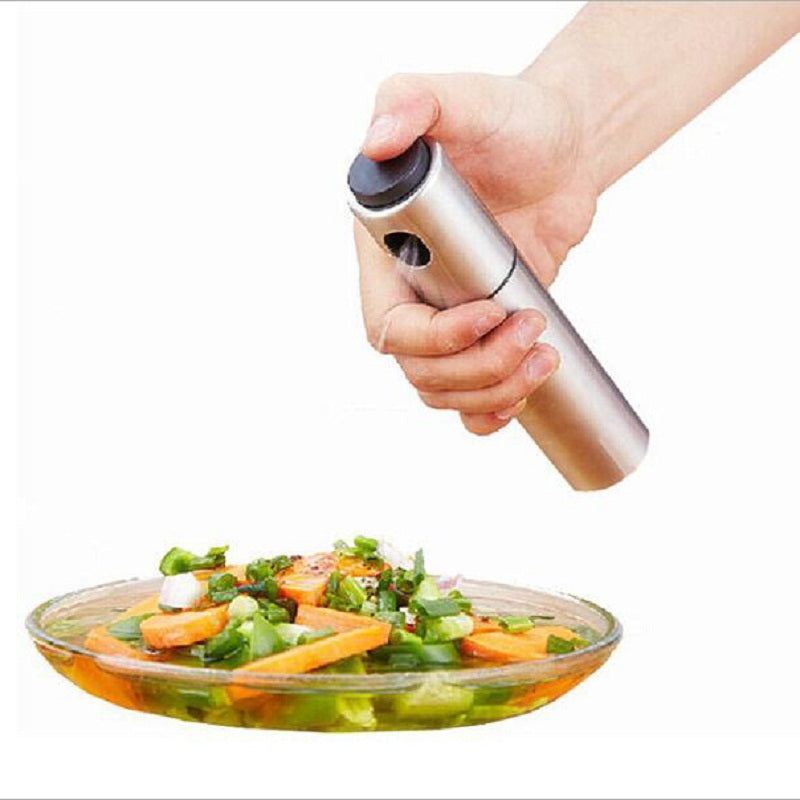 Stainless Steel Oil Spray Bottle Dispenser 175ml by HitMyNeed
