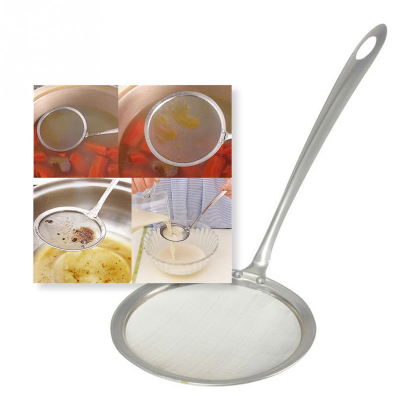 Stainless Steel Oil Strainer Sieve with Long Handle by HitMyNeed