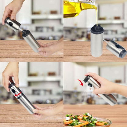 Stainless Steel Olive Oil Sprayer Bottle 100ml by HitMyNeed