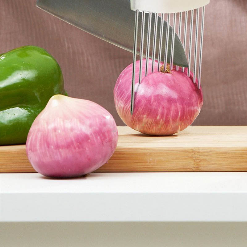 Stainless Steel Onion Holder Slicing Guide by HitMyNeed