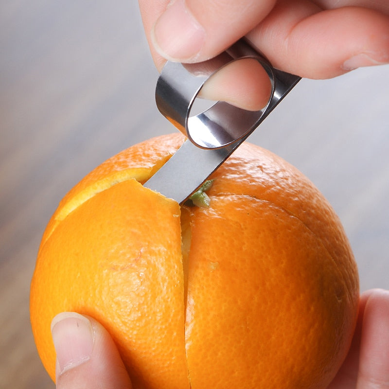 Stainless Steel Orange Peelers (Set of 2) by HitMyNeed