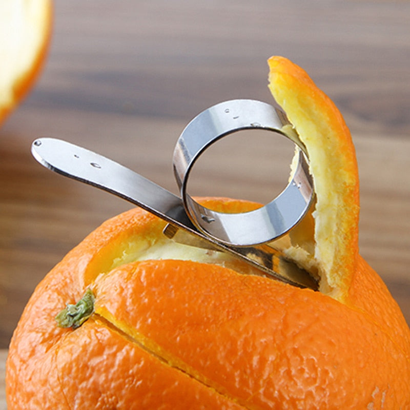 Stainless Steel Orange Peelers (Set of 2) by HitMyNeed