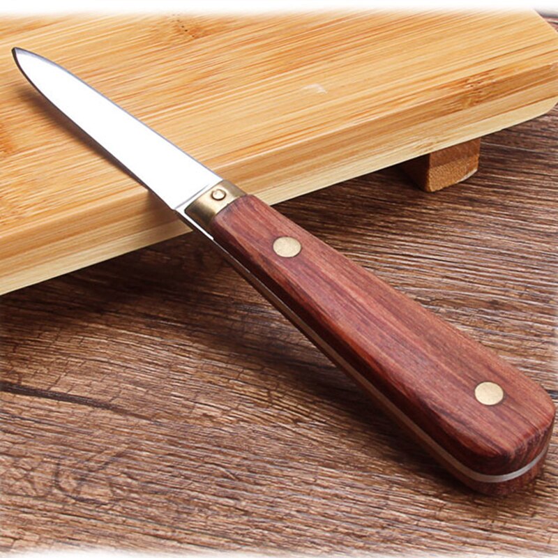 Stainless Steel Oyster Shucker Knife with Rosewood Handle by HitMyNeed