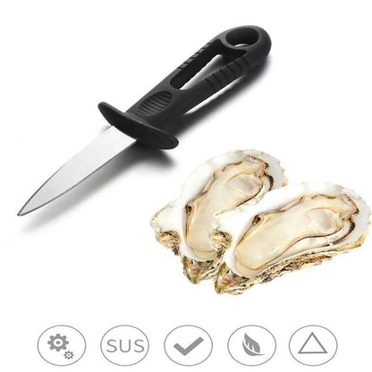 Stainless Steel Oyster Shucking Knife with Guard by HitMyNeed