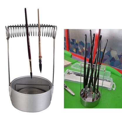 Stainless Steel Paintbrush Washer Jar with Holder by HitMyNeed