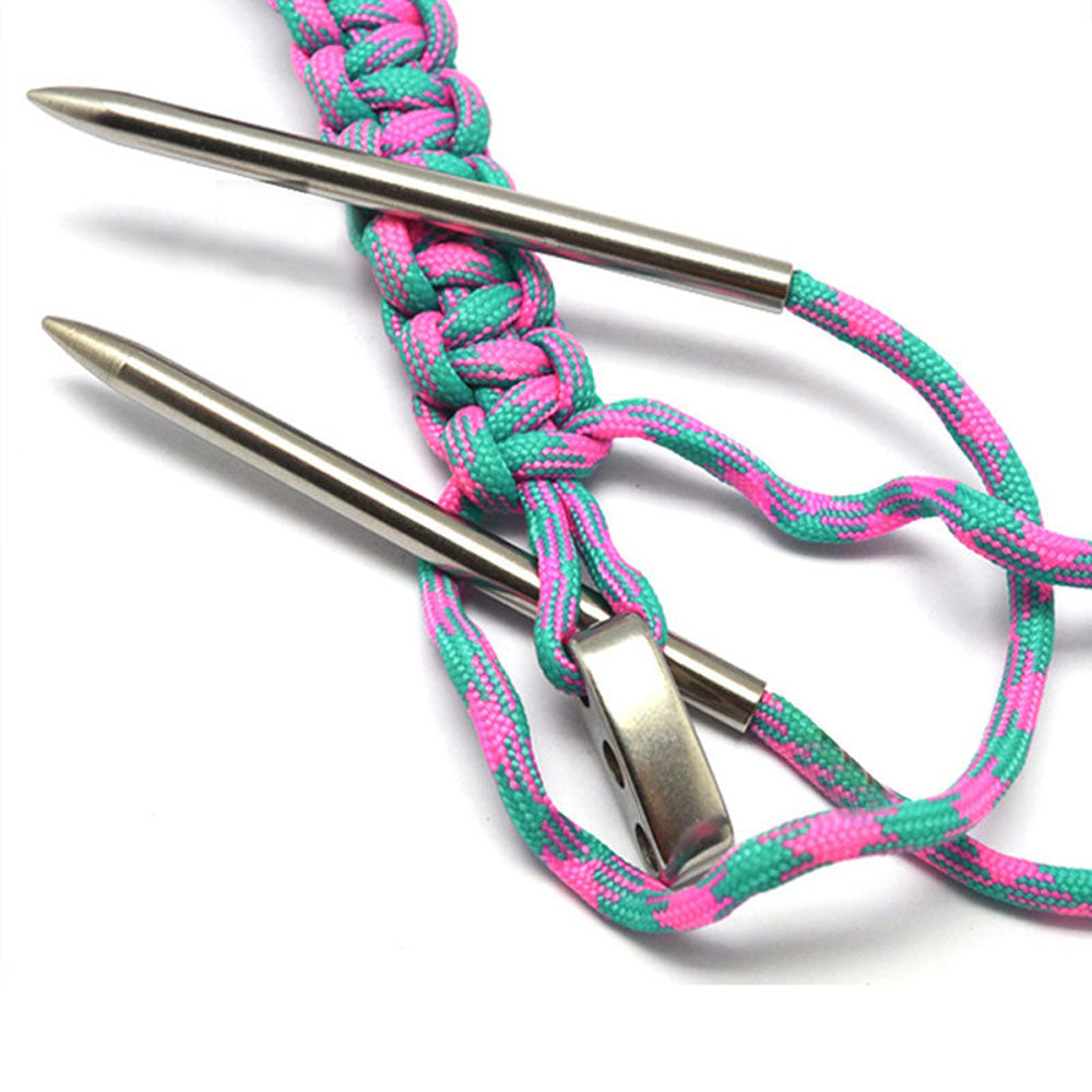 Stainless Steel Paracord Lacing Needles (Set of 2) by HitMyNeed