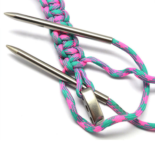 Stainless Steel Paracord Lacing Needles (Set of 2) by HitMyNeed