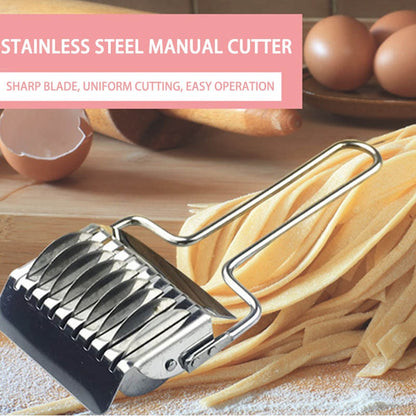 Stainless Steel Pasta Cutter Noodle Roller Knife by HitMyNeed