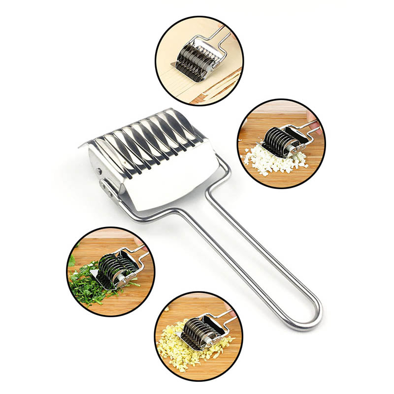 Stainless Steel Pasta Cutter Noodle Roller Knife by HitMyNeed