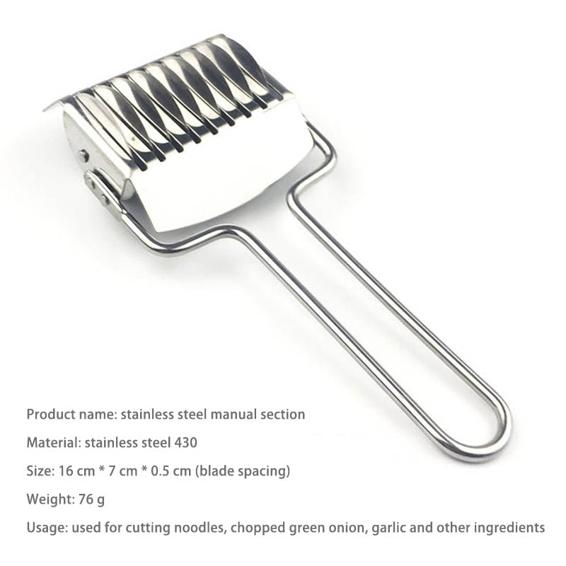 Stainless Steel Pasta Cutter Noodle Roller Knife by HitMyNeed