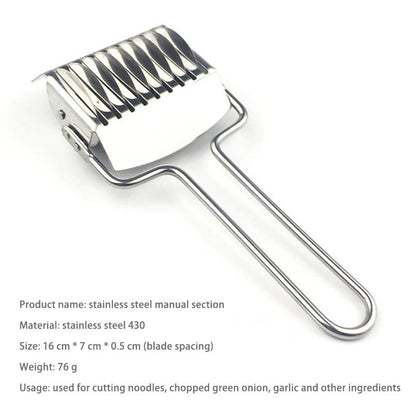 Stainless Steel Pasta Cutter Noodle Roller Knife by HitMyNeed