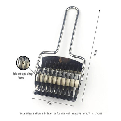Stainless Steel Pasta Cutter Noodle Roller Knife by HitMyNeed