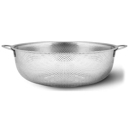 Stainless Steel Pasta Drainer with Dual Handles 28.5cm by HitMyNeed