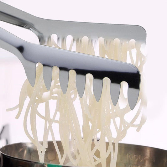 Stainless Steel Pasta Tongs with Comb Edges by HitMyNeed