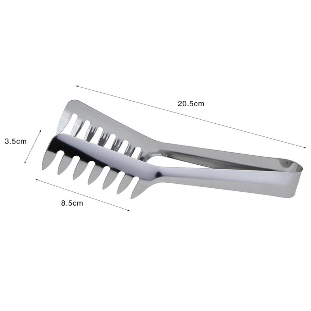 Stainless Steel Pasta Tongs with Comb Edges by HitMyNeed