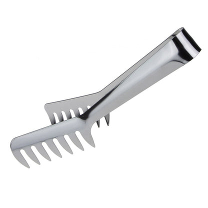 Stainless Steel Pasta Tongs with Comb Grip by HitMyNeed