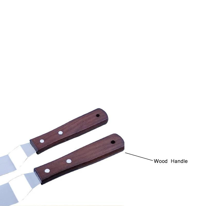Stainless Steel Pastry Spatula with Wooden Handle by HitMyNeed