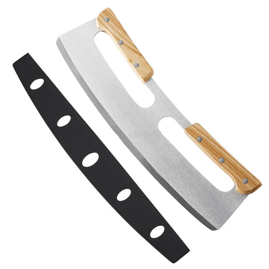 Stainless Steel Pizza Chopper with Safety Cover by HitMyNeed