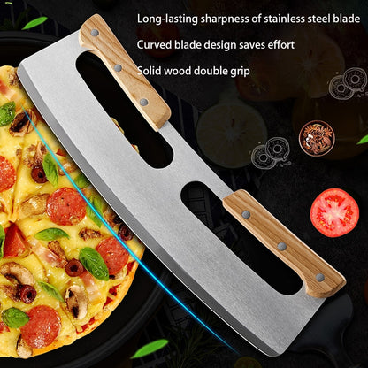 Stainless Steel Pizza Chopper with Safety Cover by HitMyNeed
