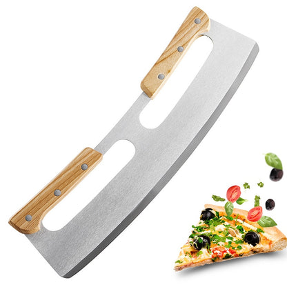 Stainless Steel Pizza Chopper with Safety Cover by HitMyNeed